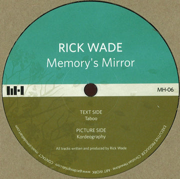 Rick Wade : Memory's Mirror (12", EP)