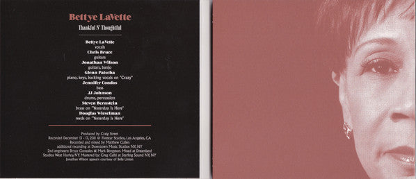 Bettye Lavette : Thankful N' Thoughtful (CD, Album)