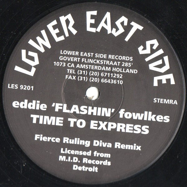 Eddie Fowlkes : Time To Express (12")