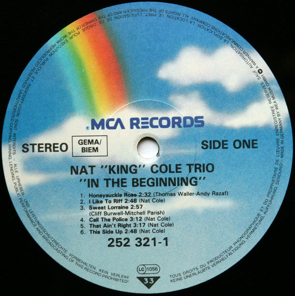 The Nat King Cole Trio : In The Beginning (LP, Comp)