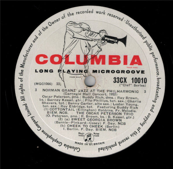 Jazz At The Philharmonic : Carnegie Hall Concert 1952 (Record 2) (LP, Mono)