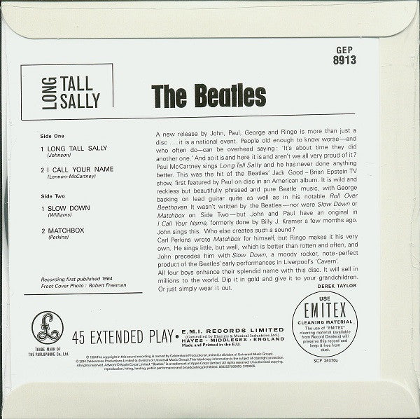The Beatles : Long Tall Sally (7", EP, RSD, Mono, Ltd, RE)