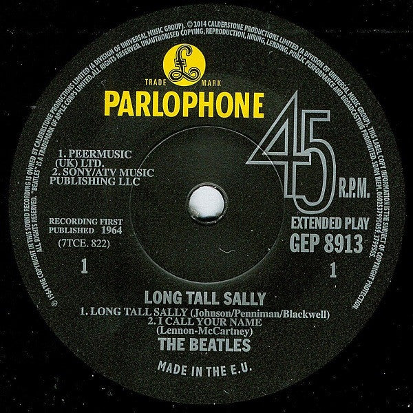The Beatles : Long Tall Sally (7", EP, RSD, Mono, Ltd, RE)