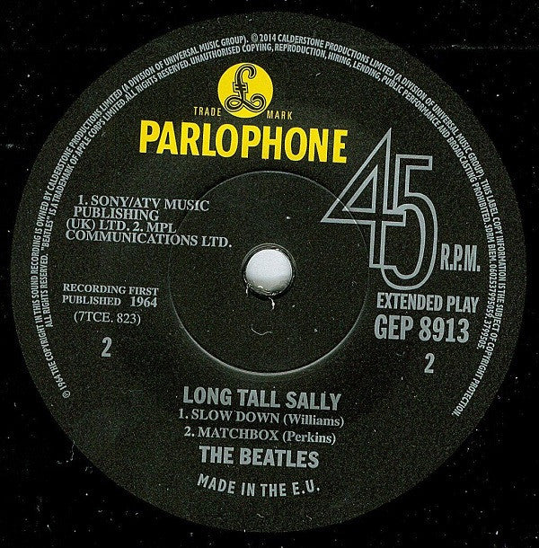 The Beatles : Long Tall Sally (7", EP, RSD, Mono, Ltd, RE)