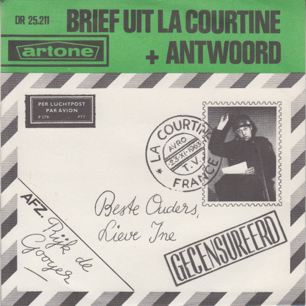 Rijk de Gooyer : Brief Uit La Courtine + Antwoord (7", Single, Bla)