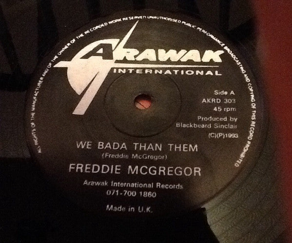 Freddie McGregor / Frankie Paul : We Bada Than Them / I Wanna Love You (12")