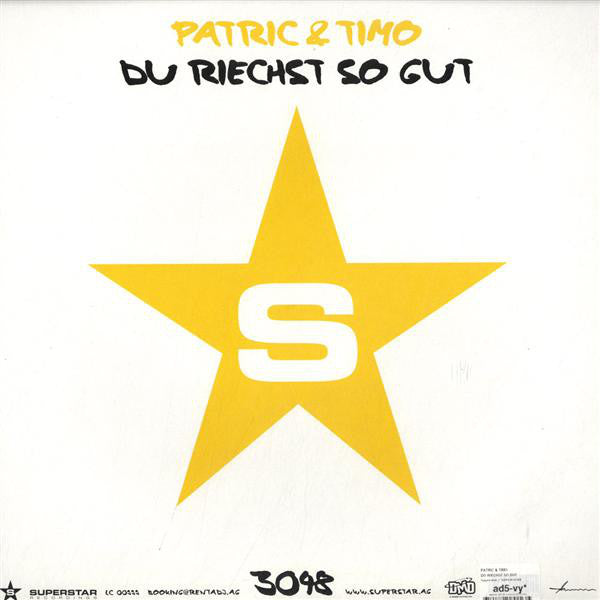 Patric & Timo : Du Riechst So Gut (12")