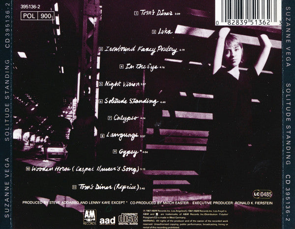 Suzanne Vega : Solitude Standing (CD, Album, RE)
