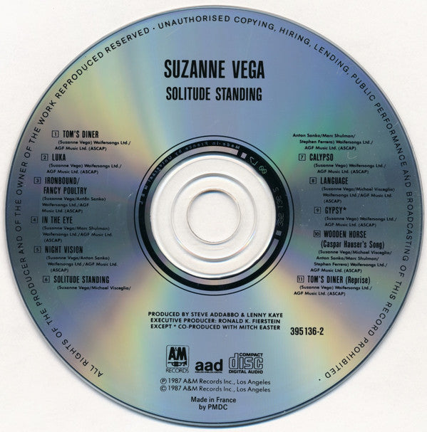 Suzanne Vega : Solitude Standing (CD, Album, RE)