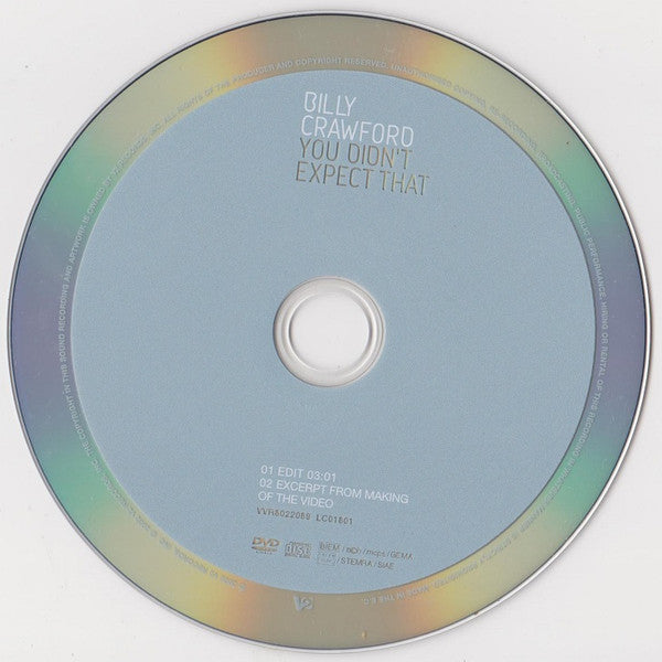 Billy Crawford : You Didn't Expect That (DVD-V, Single)