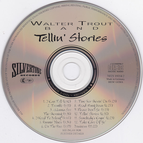 Walter Trout Band : Tellin' Stories (CD, Album)