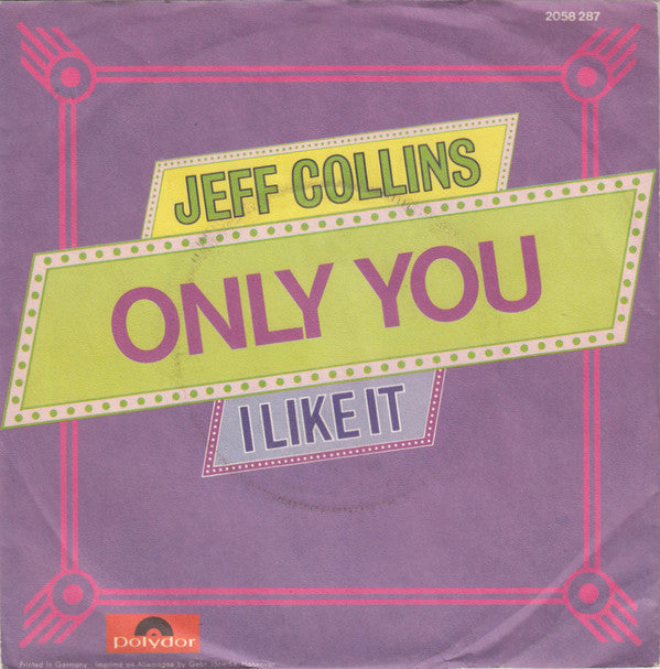 Jeff Collins (2) : Only You (7", Single)