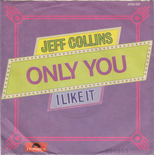 Jeff Collins (2) : Only You (7", Single)