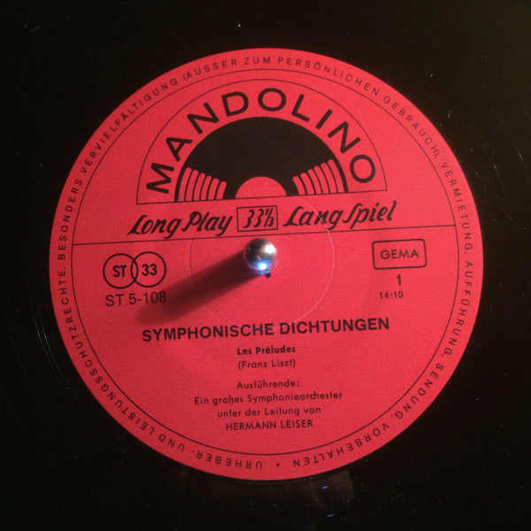 Franz Liszt, Pyotr Ilyich Tchaikovsky : Symphonische Dichtungen (LP)
