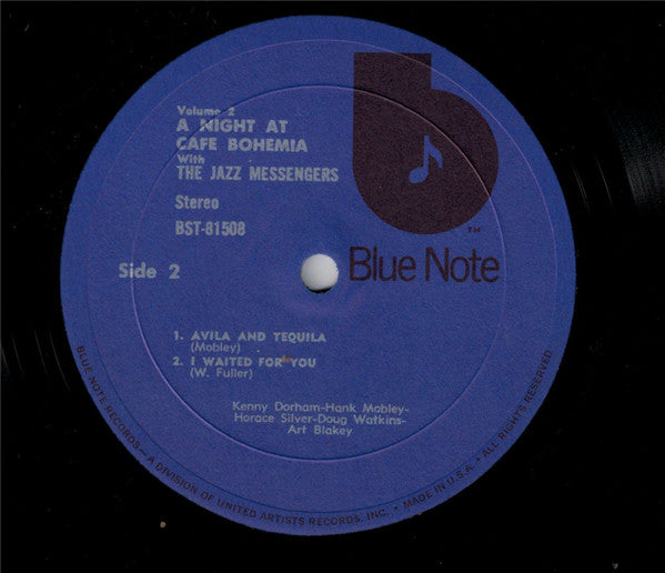 The Jazz Messengers* : At The Cafe Bohemia Volume 2 (LP, Album, RE, Ele)