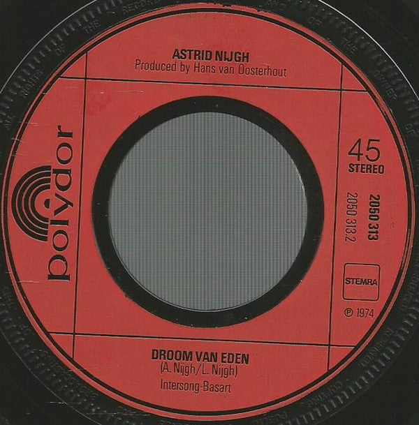 Astrid Nijgh : De Nacht (7", Single)
