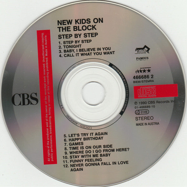New Kids On The Block : Step By Step (CD, Album)