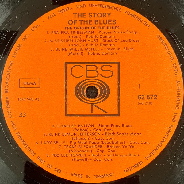 Various / Paul Oliver : The Story Of The Blues (2xLP, Comp, Mono)