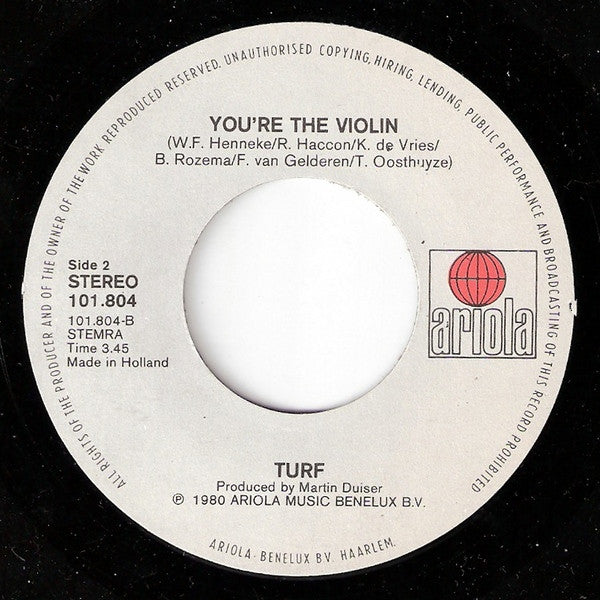 Turf : Crime Of Passion (7", Single)