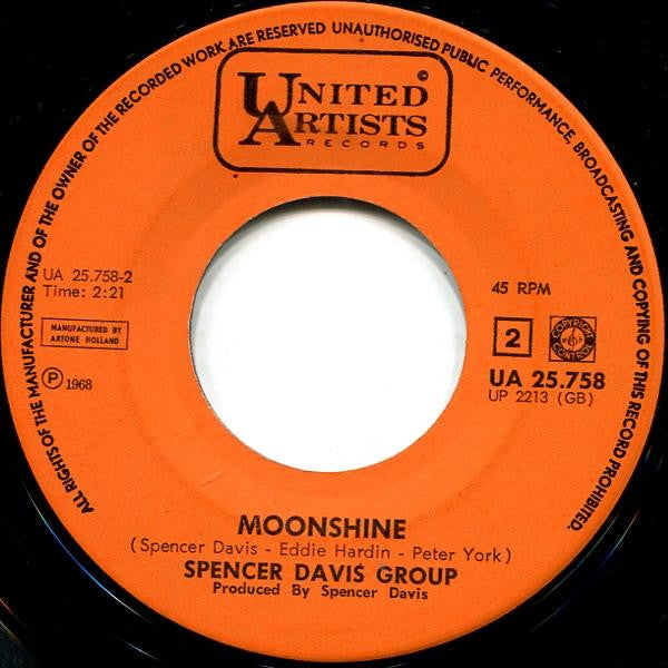 The Spencer Davis Group : After Tea  (7", Single)