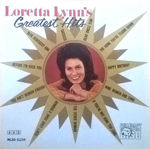 Loretta Lynn : Loretta Lynn's Greatest Hits (CD, Comp, RE)