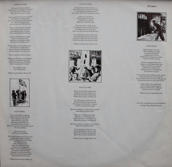 Big Country : The Crossing (LP, Album)