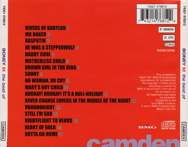 Boney M. : The Best Of (CD, Comp)