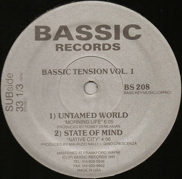 Various : Bassic Tension Vol. 1 (12")