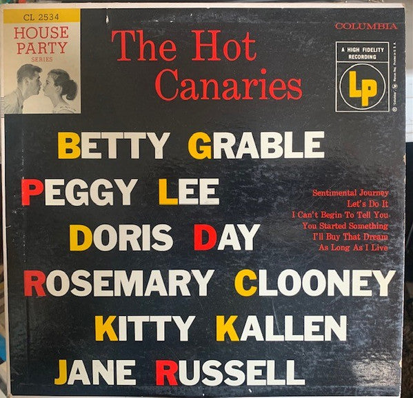 Various : The Hot Canaries (10", Comp, Mono)