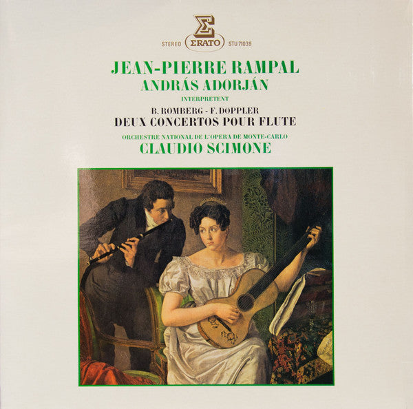 Jean-Pierre Rampal, András Adorján Interprètent Bernhard Romberg - Albert Franz Doppler, Orchestre National De L'Opéra De Monte-Carlo, Claudio Scimone : Deux Concertos Pour Flute (LP, Gat)