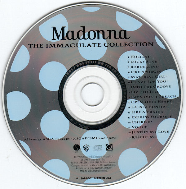 Madonna : The Immaculate Collection (CD, Comp, ARC)