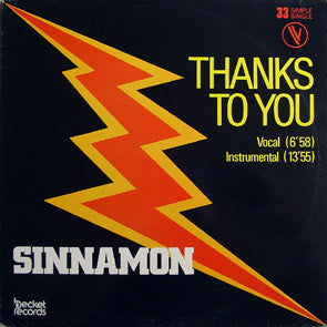 Sinnamon : Thanks To You (12", Ltd)