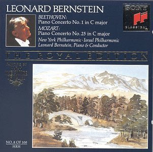 Ludwig van Beethoven / Wolfgang Amadeus Mozart • Leonard Bernstein • New York Philharmonic • Israel Philharmonic Orchestra : Piano Concerto No.1 In C Major / Piano Concerto No.25 In C Major (CD, Comp, RM)