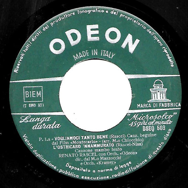 Renato Rascel : 4 Messaggi D'Amore (7", EP)