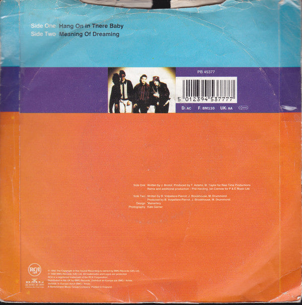 Curiosity : Hang On In There Baby (7", Single)