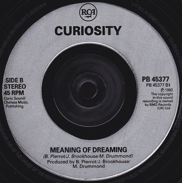 Curiosity : Hang On In There Baby (7", Single)