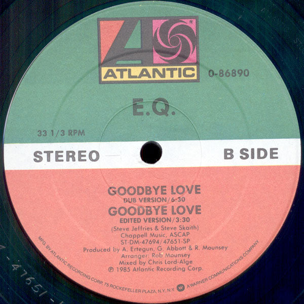 EQ (4) : Goodbye Love (12", Maxi)