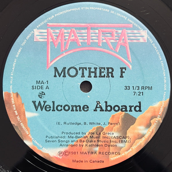 Mother F* : Welcome Aboard (12")