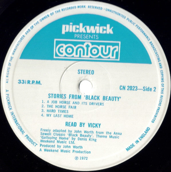 Anna Sewell : Stories From Black Beauty (LP, Album, RE)