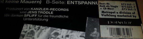 John F. Kennedy Und Gropiuslerchen Berlin : Berlin, Berlin (Die Mauer Ist Weg! 9. November '89 - Remix) (12", Maxi, Ltd)