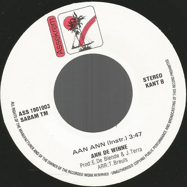 Ann De Winne : Aan Ann (7", Single)
