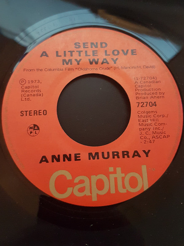 Anne Murray : Send A Little Love My Way / Head Above The Water (7", Single)