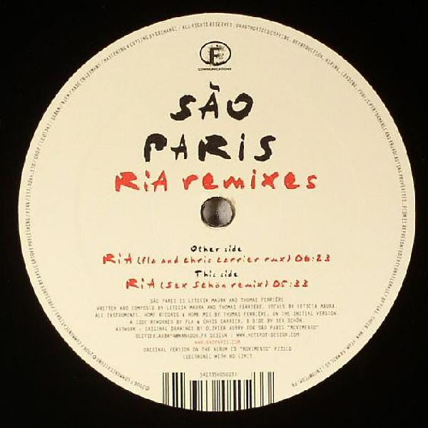 São Paris : Ria (Remixes) (12")