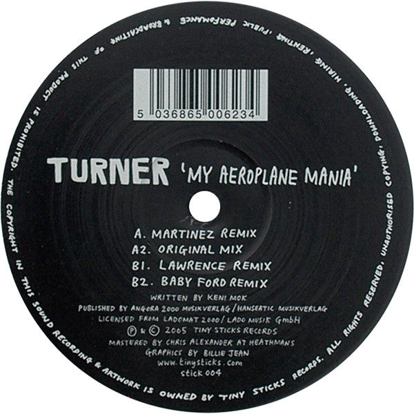 Turner : My Aeroplane Mania (12")