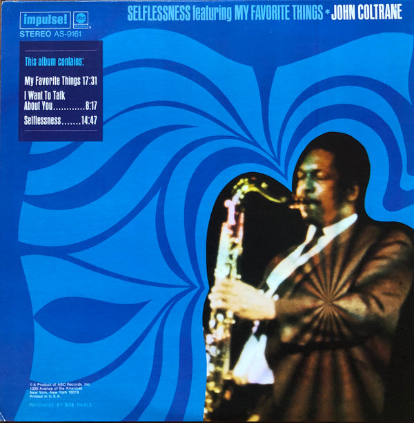 John Coltrane : Selflessness Featuring My Favorite Things (LP, RE, Gat)