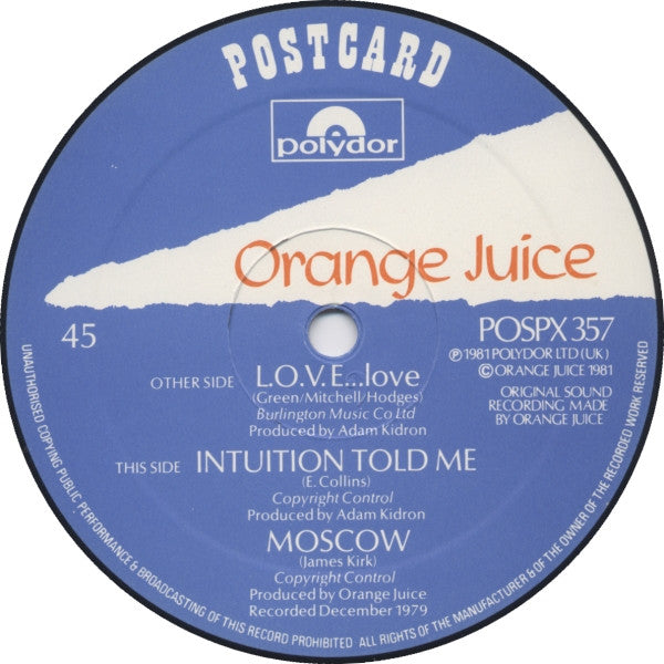 Orange Juice (3) : L.O.V.E...Love (12", Single)
