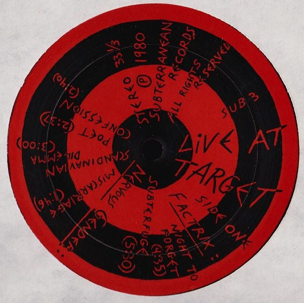 Various : Live At Target (LP, Comp, RP)