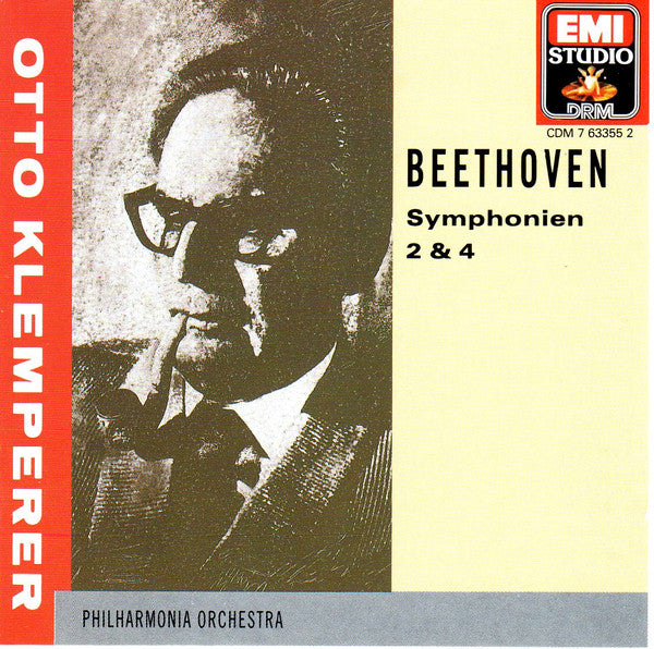 Ludwig van Beethoven - Otto Klemperer, Philharmonia Orchestra : Symphonien 2 & 4 (CD, Comp, RM)