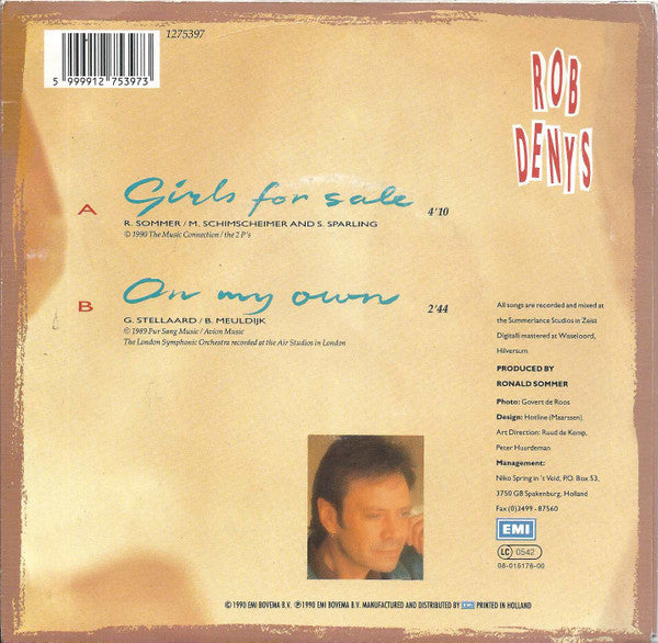 Rob de Nijs : Girls For Sale (7", Single)