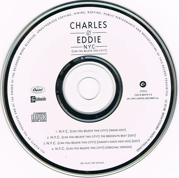 Charles & Eddie : N.Y.C. (Can You Believe This City ?) (CD, Maxi)